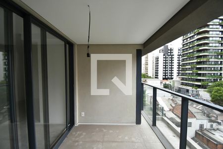 varanda sala 1 de apartamento à venda com 1 quarto, 30m² em Pinheiros, São Paulo