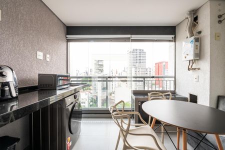 Varanda Studio de kitnet/studio para alugar com 1 quarto, 30m² em Pinheiros, São Paulo