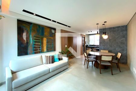 Sala de apartamento à venda com 3 quartos, 88m² em Anchieta, Belo Horizonte