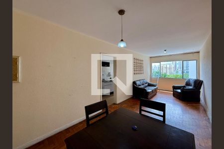 Sala de apartamento à venda com 1 quarto, 58m² em Santo Amaro, São Paulo