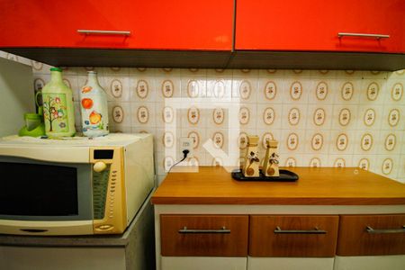 Cozinha de apartamento para alugar com 1 quarto, 53m² em Vila Caiçara, Praia Grande