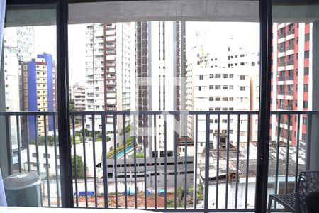Varanda e Vista de kitnet/studio para alugar com 1 quarto, 29m² em Bela Vista, São Paulo
