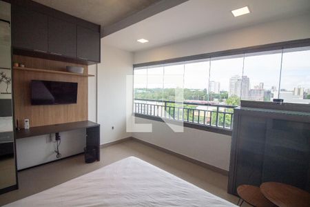 Sala / Quarto - Studio de kitnet/studio para alugar com 1 quarto, 23m² em Jardim das Acacias, São Paulo