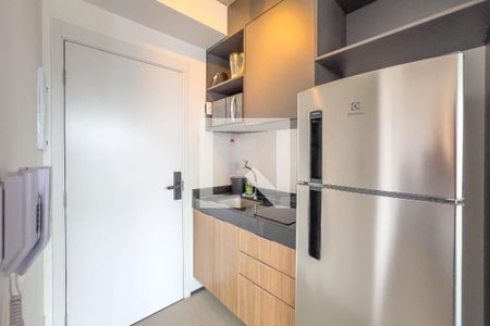 Cozinha de kitnet/studio para alugar com 1 quarto, 25m² em Vila Mariana, São Paulo