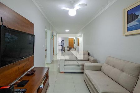 Sala de apartamento para alugar com 3 quartos, 127m² em Guilhermina, Praia Grande
