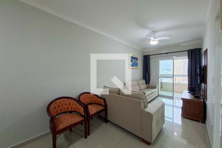 Sala de apartamento para alugar com 3 quartos, 127m² em Guilhermina, Praia Grande