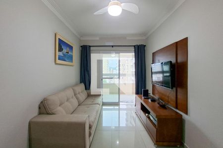 Sala de apartamento para alugar com 3 quartos, 127m² em Guilhermina, Praia Grande