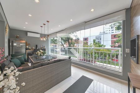Varanda de apartamento à venda com 3 quartos, 125m² em Santo Amaro, São Paulo