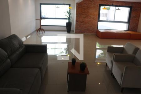 Área comum - Salão de festas de kitnet/studio para alugar com 1 quarto, 36m² em Santa Paula, São Caetano do Sul