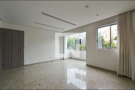 Sala Ambientes de apartamento à venda com 4 quartos, 125m² em União, Belo Horizonte