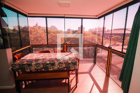 Vista da Sala de apartamento à venda com 3 quartos, 94m² em Menino Deus, Porto Alegre