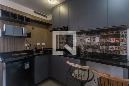 Cozinha de apartamento para alugar com 1 quarto, 40m² em Moema, São Paulo