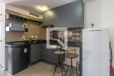 Cozinha de apartamento para alugar com 1 quarto, 40m² em Moema, São Paulo