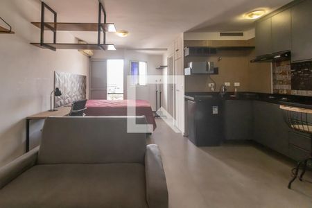 Sala  de apartamento para alugar com 1 quarto, 40m² em Moema, São Paulo