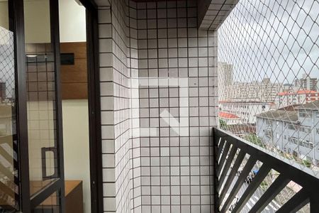 Varanda da Sala de apartamento para alugar com 3 quartos, 90m² em Campo Grande, Santos