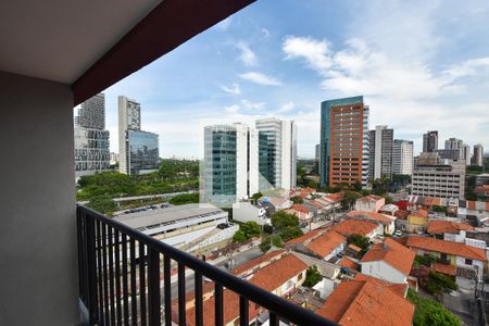 varanda quarto de kitnet/studio à venda com 1 quarto, 24m² em Pinheiros, São Paulo