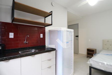 Sala/Quarto/Cozinha de kitnet/studio para alugar com 1 quarto, 20m² em Barra Funda, São Paulo