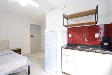 Sala/Quarto/Cozinha de kitnet/studio para alugar com 1 quarto, 20m² em Barra Funda, São Paulo