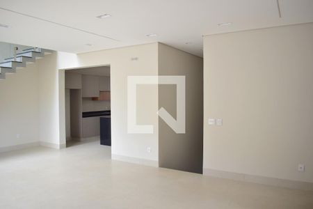 Sala de casa de condomínio para alugar com 3 quartos, 349m² em Bonfim Paulista, Ribeirão Preto