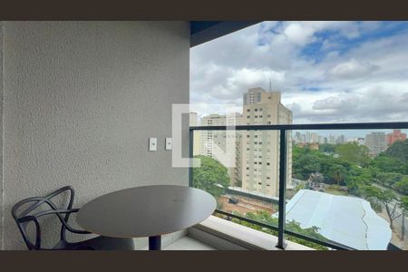 Varanda de kitnet/studio para alugar com 1 quarto, 25m² em Pinheiros, São Paulo