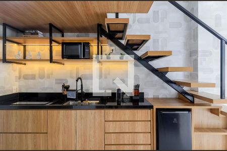 Sala/Cozinha de apartamento à venda com 2 quartos, 46m² em Jardim das Acacias, São Paulo