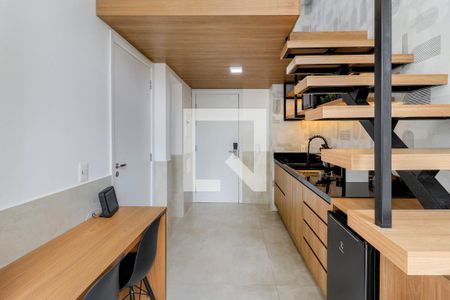 Sala/Cozinha de apartamento à venda com 2 quartos, 46m² em Jardim das Acacias, São Paulo