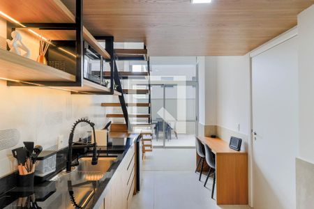 Sala/Cozinha de apartamento à venda com 2 quartos, 46m² em Jardim das Acacias, São Paulo