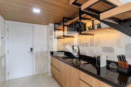 Sala/Cozinha de apartamento à venda com 2 quartos, 46m² em Jardim das Acacias, São Paulo