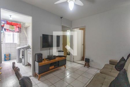 Sala  de apartamento à venda com 2 quartos, 56m² em Jardim Apura, Diadema