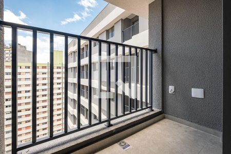 Sala/Cozinha - Varanda de apartamento à venda com 1 quarto, 23m² em Pinheiros, São Paulo