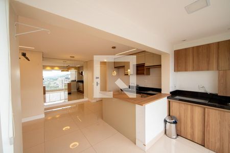 Sala_Cozinha Cojugada de apartamento para alugar com 1 quarto, 48m² em Alphaville Empresarial, Barueri