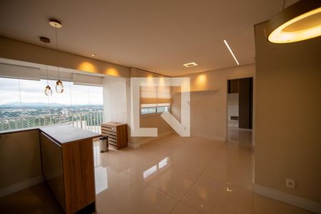 Sala_Cozinha Cojugada de apartamento para alugar com 1 quarto, 48m² em Alphaville Empresarial, Barueri