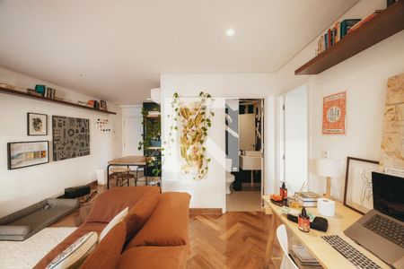 Sala de apartamento para alugar com 1 quarto, 58m² em Pinheiros, São Paulo