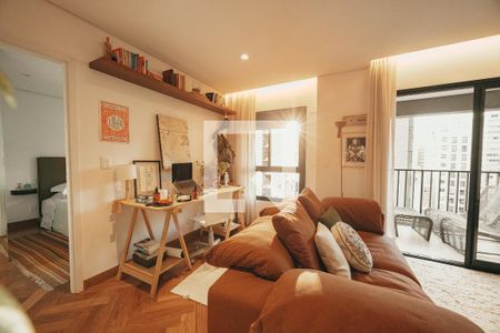 Sala de apartamento para alugar com 1 quarto, 58m² em Pinheiros, São Paulo