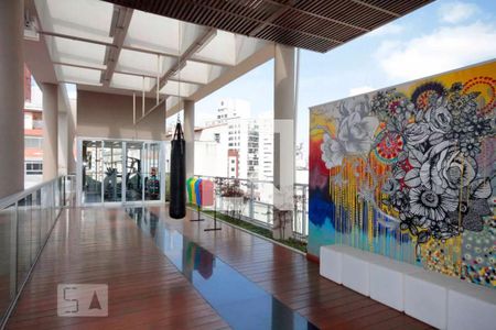 Área comum de kitnet/studio para alugar com 1 quarto, 23m² em Consolação, São Paulo