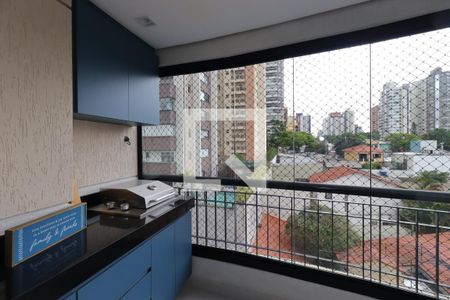 Varanda Gourmet de apartamento à venda com 3 quartos, 120m² em Jardim, Santo André