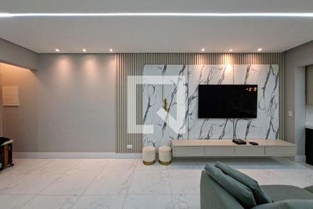 Sala de apartamento para alugar com 3 quartos, 112m² em Canto do Forte, Praia Grande