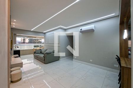 Sala de apartamento para alugar com 3 quartos, 112m² em Canto do Forte, Praia Grande
