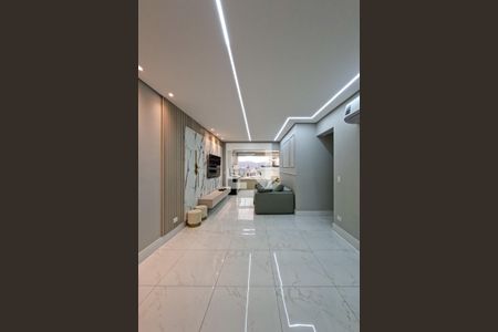 Sala de apartamento para alugar com 3 quartos, 112m² em Canto do Forte, Praia Grande