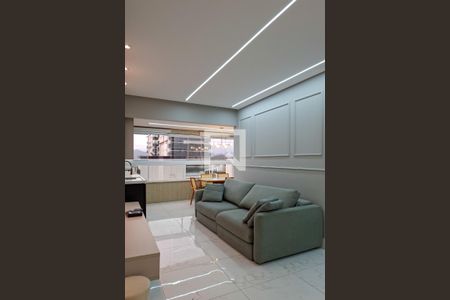 Sala de apartamento para alugar com 3 quartos, 112m² em Canto do Forte, Praia Grande