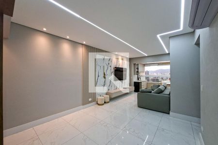 Sala de apartamento para alugar com 3 quartos, 112m² em Canto do Forte, Praia Grande