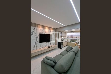 Sala de apartamento para alugar com 3 quartos, 112m² em Canto do Forte, Praia Grande