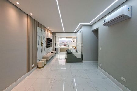 Sala de apartamento para alugar com 3 quartos, 112m² em Canto do Forte, Praia Grande