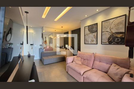 Sala de apartamento para alugar com 2 quartos, 64m² em Campestre, Santo André