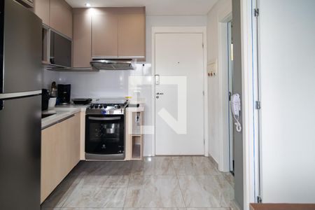 Sala / Cozinha de apartamento à venda com 1 quarto, 25m² em Bela Vista, São Paulo