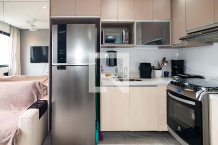 Sala / Cozinha de apartamento à venda com 1 quarto, 25m² em Bela Vista, São Paulo