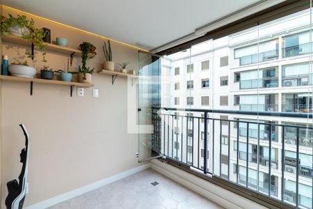 Varanda da Sala de apartamento para alugar com 2 quartos, 67m² em Jardim Paraíso, São Paulo