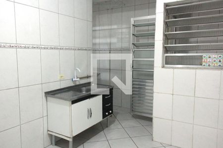 Cozinha e Área de Serviço de kitnet/studio para alugar com 1 quarto, 40m² em Bom Retiro, Santos