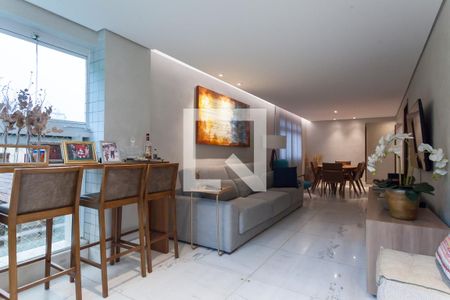 Varanda da Sala de apartamento à venda com 3 quartos, 134m² em Sion, Belo Horizonte