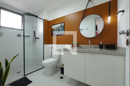 Banheiro de kitnet/studio para alugar com 1 quarto, 26m² em Ipiranga, São Paulo